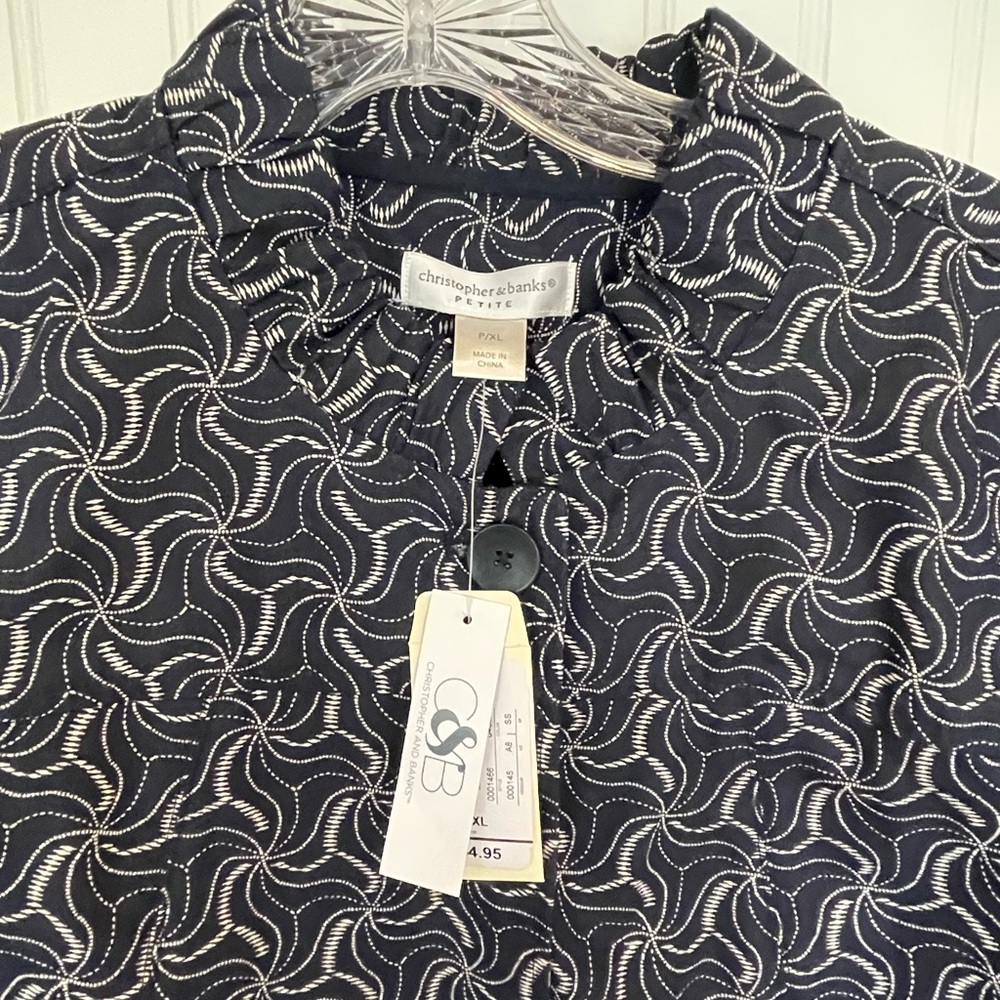 Embroidered Christopher Banks, CJ Banks Petite XL